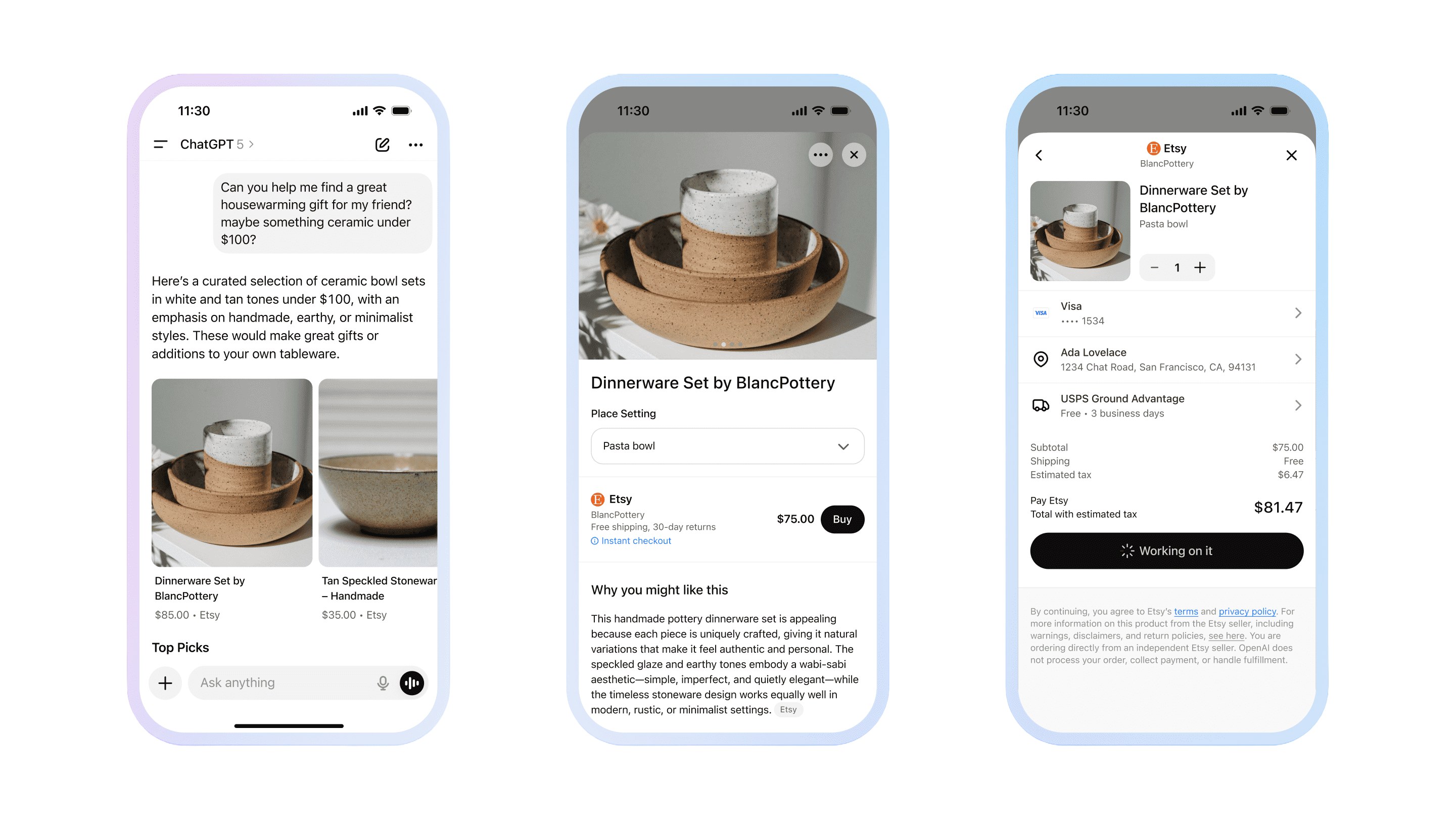 ChatGPT Instant Checkout Experience